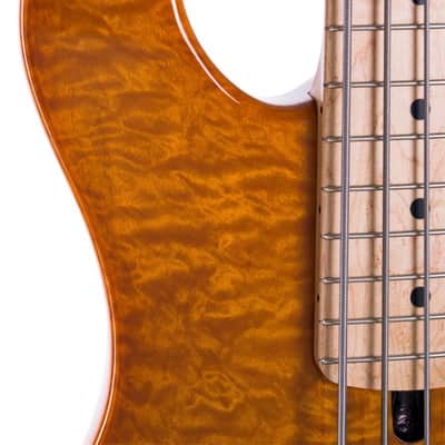 Lakland 55-94 Deluxe 5 String Translucent Amber image 5