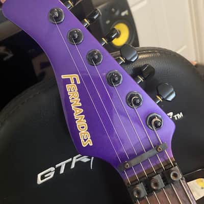 Left Handed Fernandes Revolver FR-55 MTV 1994 Metallic Purple Perfect Frets! image 3