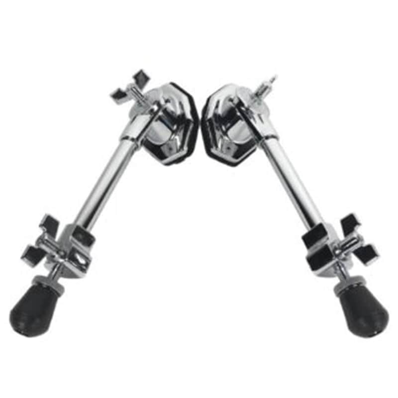 DW Design Series Frequent Flyer Lightweight Bass Drum Spurs, Pair, Chrome image 1