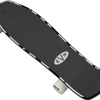 EVH Black and White Stripes Skateboard Made in the USA by Aluminati Boards image 1