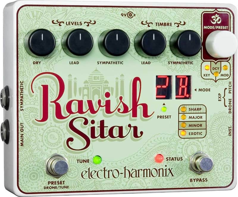 Electro-Harmonix Ravish Sitar Simulator Effects Pedal image 1