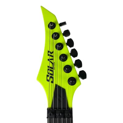 Solar Guitars A2.6FRLN 2020 - Lime Neon image 7