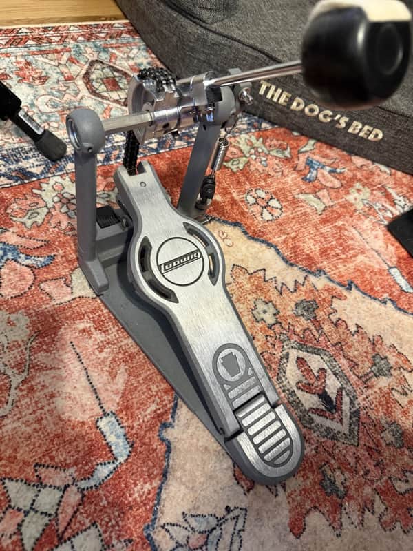 Ludwig LAS15FP Atlas Standard Single Bass Drum Pedal 2010s - Silver / Chrome image 1