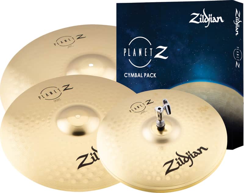Zildjian Planet Z Complete Cymbal Pack w/ 14" Hi-Hats, 16" Crash & 20" Ride Cymbals image 1