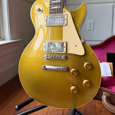 2021 Gibson Custom Shop Les Paul ‘57 Reissue R7 w/ ‘59 Carmelita Neck CME VOS - Gold Top image 2