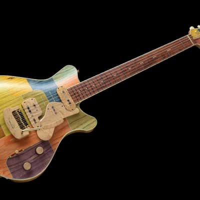 Jersey Girl Homemade Guitars “Coota-Coneysides” 2022 Multi Colored Inlaid Top, NEW (Authorized Deale image 6