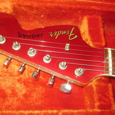 1966 Fender Jaguar Candy Apple Red w/ Matching Headstock image 15