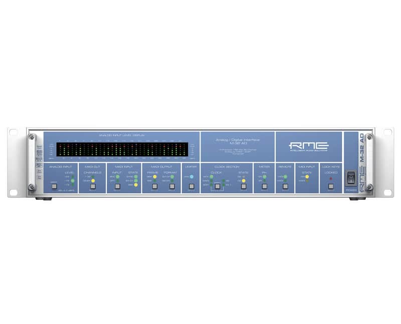 RME M-32 AD Hi-Precision 192kHz 32-Channel Analog to MADI / ADAT Converter image 1