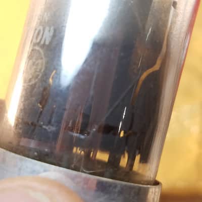 Sylvania Matched Pair (2) 7N7 Loktal tNOS AT1000 TESTED Vacuum Tubes greyglass T9 Bad Boy 3-hole dual triode (like 6SN7) 1952-1953 image 17