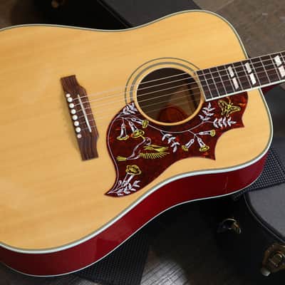 Minty! 2005 Gibson Custom Shop Hummingbird Birds Eye Maple Dreadnought Acoustic Guitar Natural + OHSC image 3