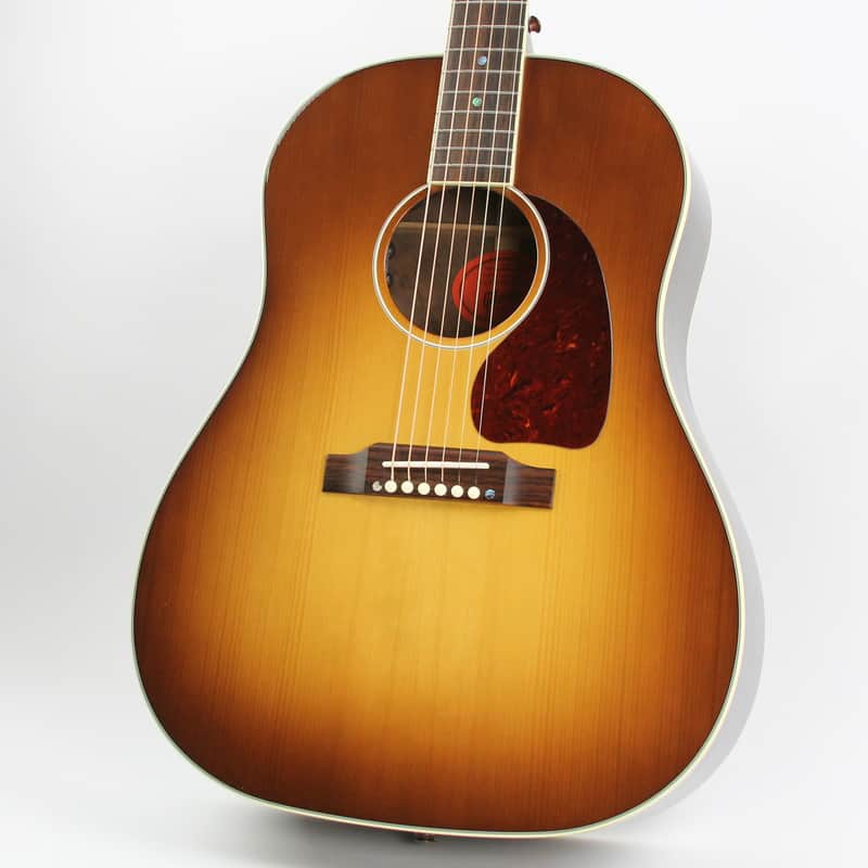 2014 Gibson Custom Shop J-45 Flamed Walnut Honeyburst image 1