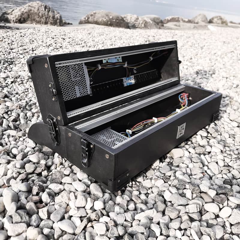 (2x3U) 6U Eurorack Case Powered, 84 or 104 hp, modular synthesizer, patched resealable image 1