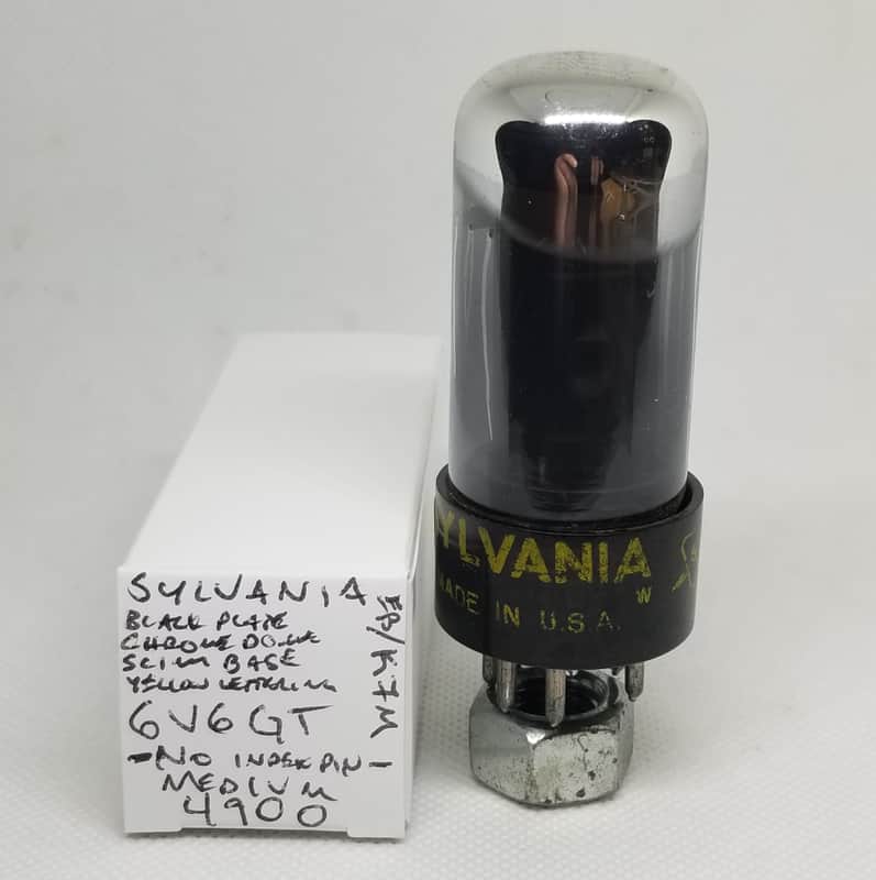 Sylvania 6V6GT Tall Boy Single NOS 6V6 Broken Index Pin image 1