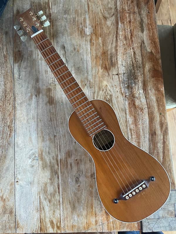 Luthier AB Manson for Ian Anderson Jethro Tull  Martin Barre Travel Parlor Acoustic Guitar with COA image 1