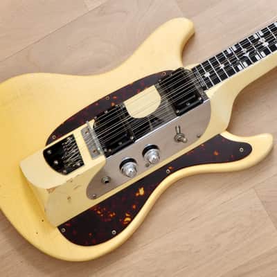 1967 Mosrite Melobar Walt Smith Electric Lap Steel Guitar White, 100% Original w/ Case image 1