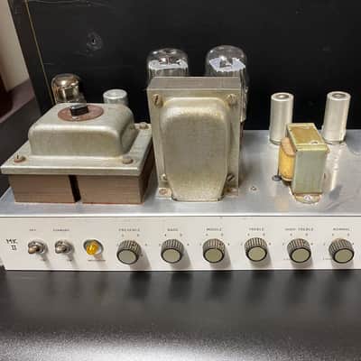 1963 "MG" Marshall JTM45 MKII Coffin logo with 4x12 cabinet image 13