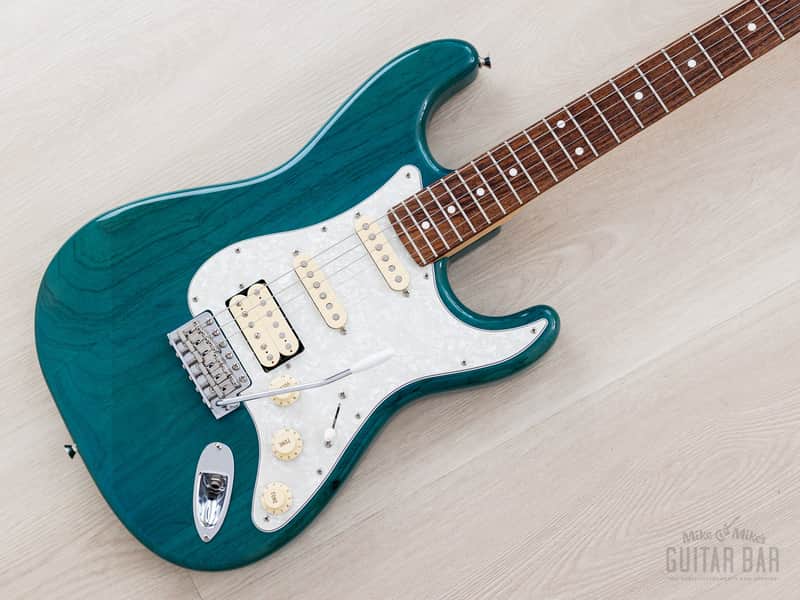 2012 Fender '62 Stratocaster ST62/ASH/MH Transparent Blue + Headstock SSH Near-Mint, Japan MIJ image 1