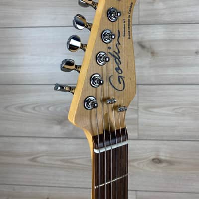 Godin Session HT Electric Guitar Bourbon Burst RN image 11