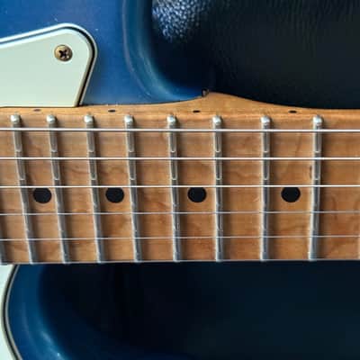 Xotic California Classic XSC-2 SSH, 2021-USA, Super Heavy Aging-Lake Placid Blue w/Roasted Flame Maple Neck image 19