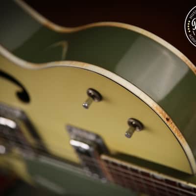 1960s Gretsch USA G6118 Anniversary Two Tone Green & Original Hard Case image 14