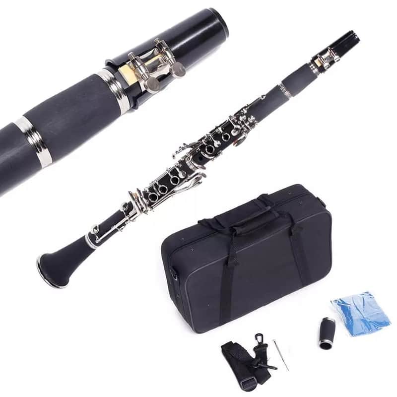 NEW 2025 17-Key Bb Clarinet – Bakelite Body with Nickel-Plated Keys & Case image 1