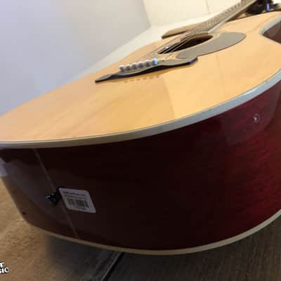 Samick Greg Bennett D-5 Dreadnought Acoustic Guitar Natural image 7