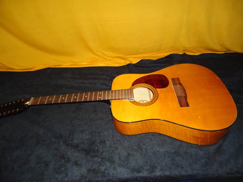 Vintage Hofner Zero Fret Acoustic Dreadnaught Guitar Project Sold As Is! image 1