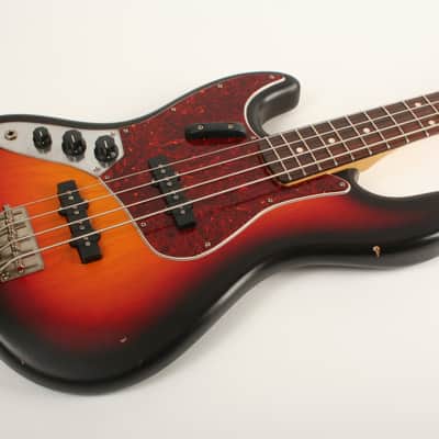 Nash Bass JB-63 3 Tone Burst Lollar Pickups Left Handed GRT-497 image 9