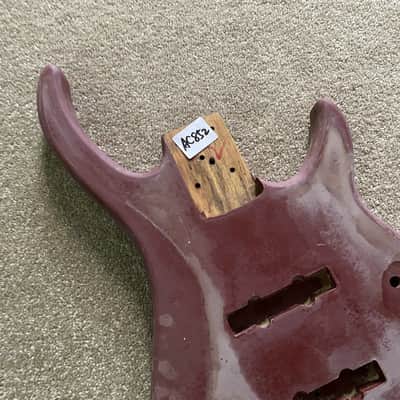 Red DIY Bass Guitar Basswood Body image 5