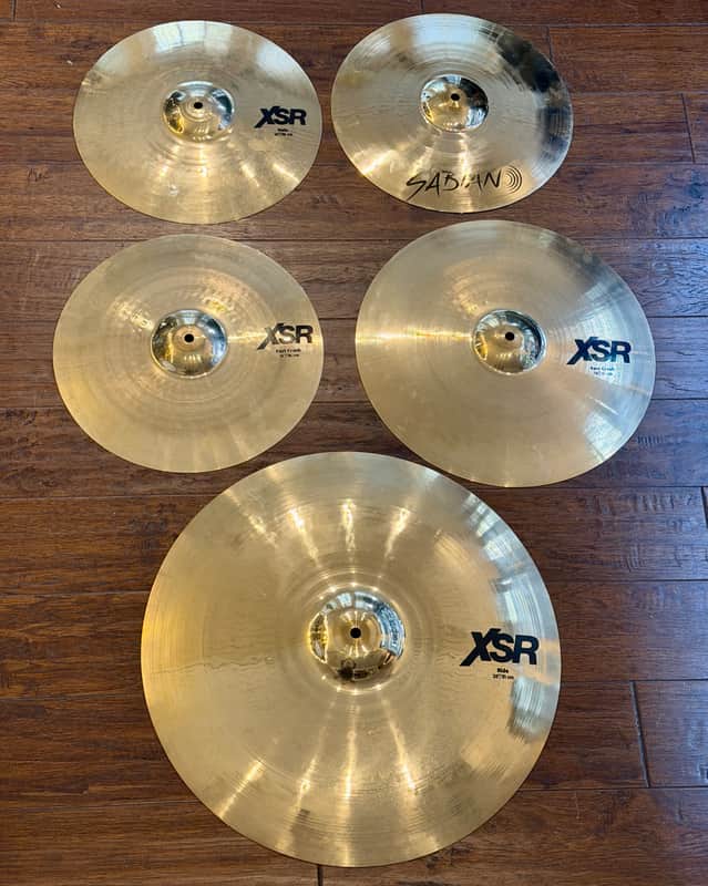 Sabian XSR Cymbal Pack 14" Hats, 14" & 16" Fast Crash, 20" Ride w/ Cymbal Bag image 1