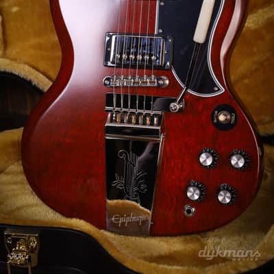 Epiphone 1964 SG Standard Reissue with Maestro Vibrola Cherry Red image 9