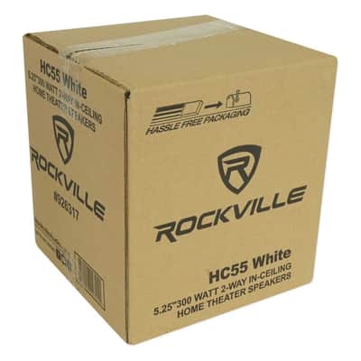 (10) Rockville HC55 5.25" 300 Watt White In-Ceiling Home Theater Speakers 8 Ohm image 15