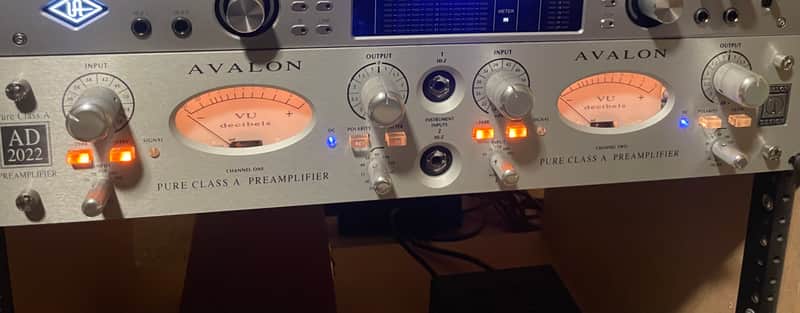 Avalon AD2022 Dual Channel Microphone Preamp | Reverb