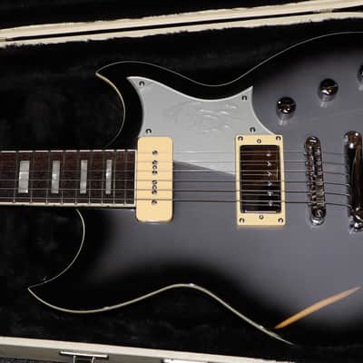 Reverend Sensei H90 Periwinkle Burst Set-Neck Electric Guitar with Two Tone Teardrop Case used image 3