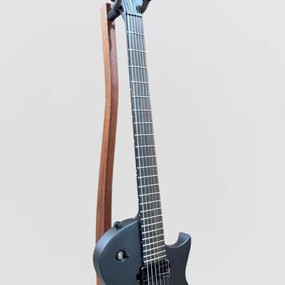 ESP LTD EC1000 Baritone Electric Guitar - Black Charcoal Metallic Satin image 5