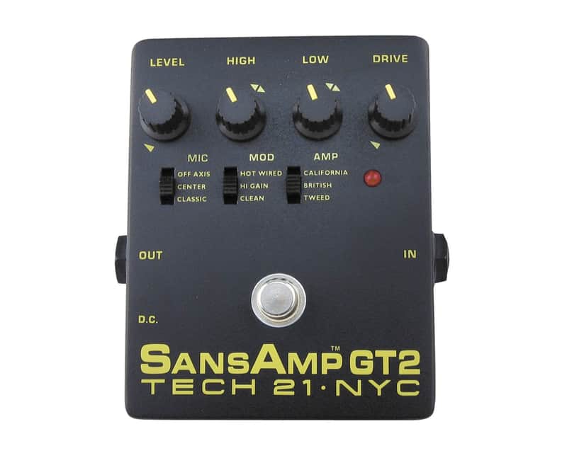 Tech 21 Sansamp GT-2 Guitar Tube Amp Emulator Multi-Effects Pedal - Open Box image 1