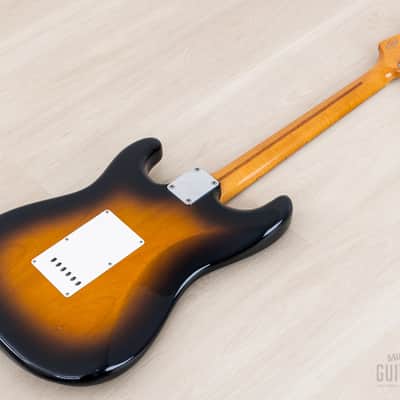 1989 Fender ExTrad Stratocaster ‘57 Vintage Reissue ST57-140 Sunburst Lacquer w/ USA Pickups & Case, Japan MIJ Fujigen image 14