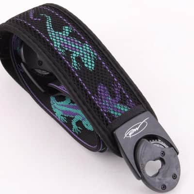 Planet Waves Purple and Green Gecko Guitar Strap OS-5509 image 2