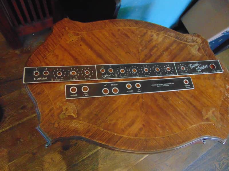 FENDER BANDMASTER 61 FACE PLATES FRONT AND REAR image 1