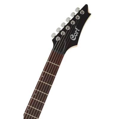 Cort X Series X100 Electric Guitar, Open Pore Black, X100OPBK image 5