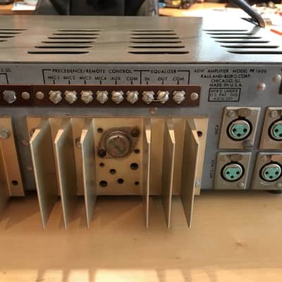 Rauland Precedence PR1606 Amplifier PA System 4 Mic XLR image 4