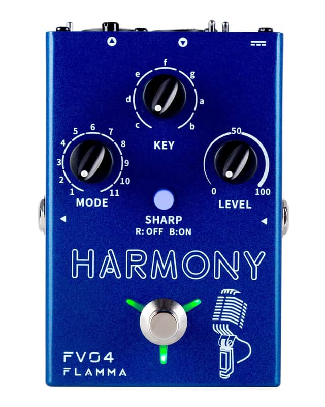 FLAMMA FV04 Vocal Harmony Pedal Vocal Effects Processor Stompbox Voice Mic Harmonizer with Reverb 12 Pitches with 11 Different Harmony Modes All-In-One for Singer and Guirist Singing Recording image 1