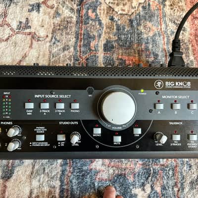 Mackie Big knob studio monitor controller w/ Berhinger Berhitone C50a full range active referenced monitor and Presonus Faderport Daw controller image 7