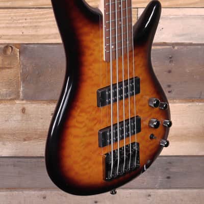 Ibanez SR405EQM 5-String Bass Dragon Eye Burst image 2