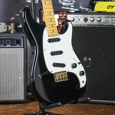 Preowned 1984 Ibanez Roadstar II Series S-Style Solid Body Electric Guitar -- Gloss Black image 1