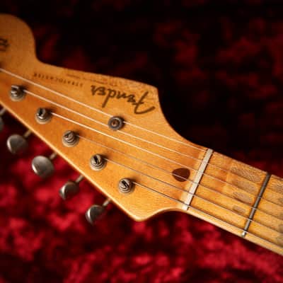 Fender USA Custom Shop 54' Stratocaster Heavy Relic Two Colour Sunburst image 10