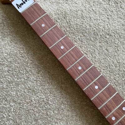 Harley Benton Dark Roasted Maple Wood Strat Style Guitar Neck, Rosewood 22 Frets Fingerboard image 6