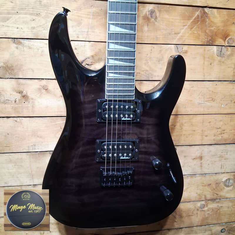 Jackson JS32Q Dinky archtop hardtail transparent black "...fantastic old fashion customer service!" image 1