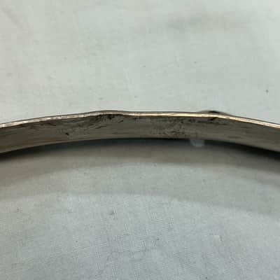 Ludwig 16"/10 lug Stick Chopper Snare Drum Hoop (TDG-HP-176) 40's - Nickel Plated image 8