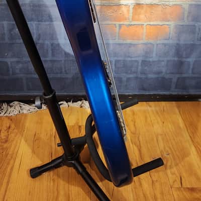 Vintage 1980s Kramer DMZ 5000 Bass Guitar Blue image 9